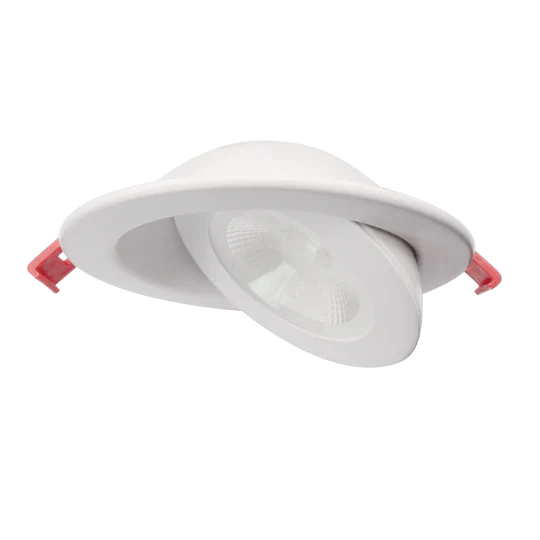 Luxrite LR23217 4" 12W LED Floating Gimbal Selectable CCT