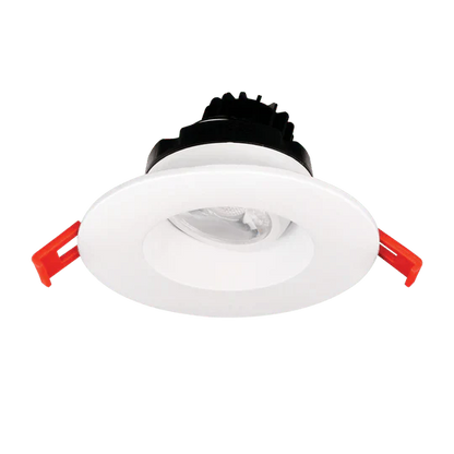 Luxrite LR23268 3" 8W LED Regress Spotlight Gimbal Round Selectable CCT