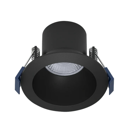 Luxrite LR23321 3" 8W LED Round Regress Spotlight Selectable Black CCT