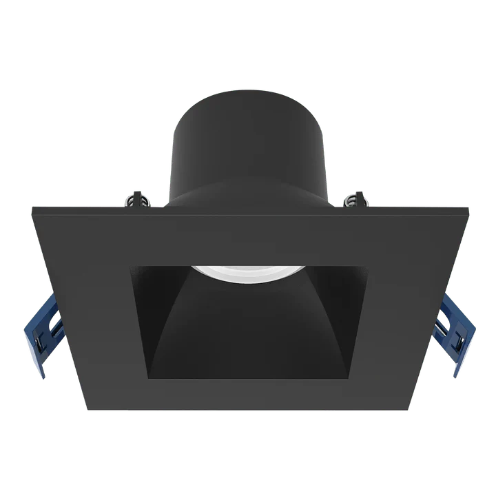 Luxrite LR23323 3" 8W LED Square Regress Spotlight Selectable Black CCT