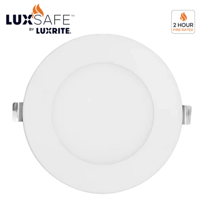 Luxrite LR23480 4" 12W LED Fire Rated Wafer Selectable CCT