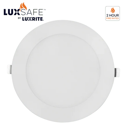 Luxrite LR23485 6" 15W LED Fire Rated Wafer Selectable CCT