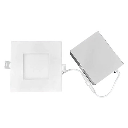 Luxrite LR23759 4" 10W LED Square Recessed Slim Wafer Selectable CCT