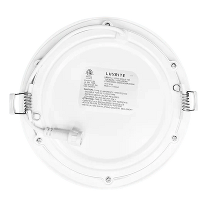 Luxrite LR23761 6" 12W LED Round Recessed Slim Wafer Selectable CCT