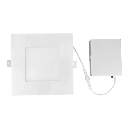 Luxrite LR23764 6" 12W LED Square Recessed Slim Wafer Selectable CCT