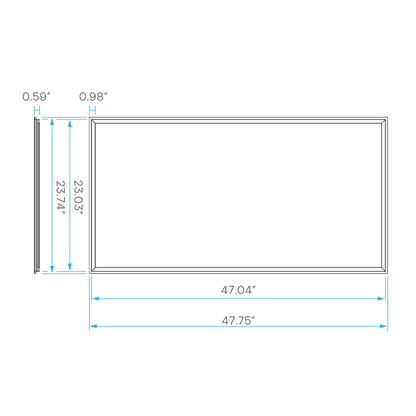 Luxrite LR241666" 2X4 Frame Panel Selectable CCT/Wattage