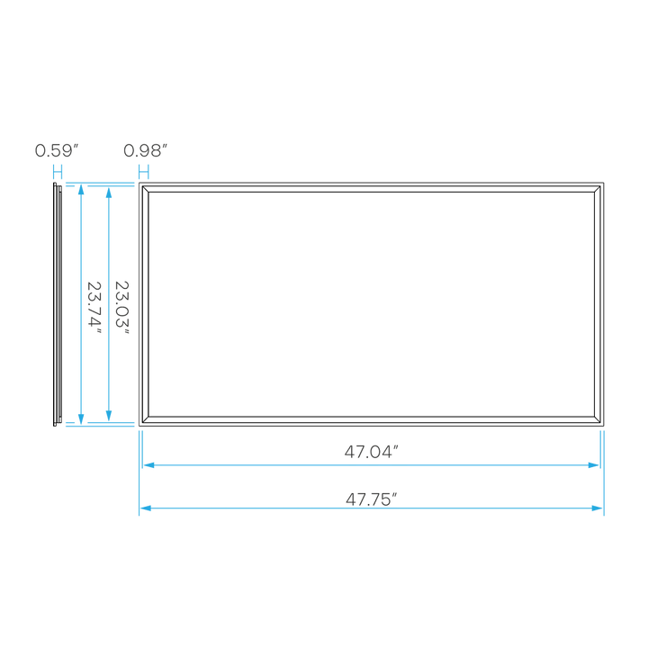 Luxrite LR241666" 2X4 Frame Panel Selectable CCT/Wattage