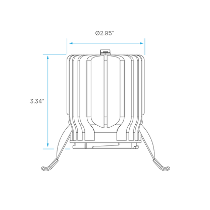 Luxrite LR2510X 3" 15W Regressed Spotlight Selectable CCT