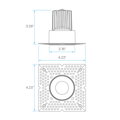 Luxrite Push N Lock 1" 10W LED Trims