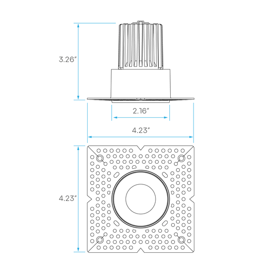 Luxrite Push N Lock 1" 10W LED Trims