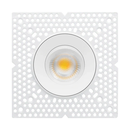 Luxrite LR25433 3" 12W LED Trimless Floating Gimbal Spotlight Selectable CCT