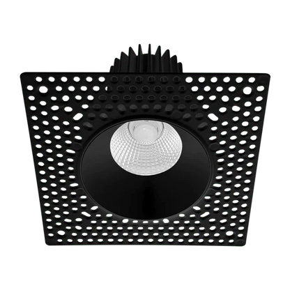 Luxrite LR25451 3" 15W LED Black Trimless Spotlight Selectable CCT