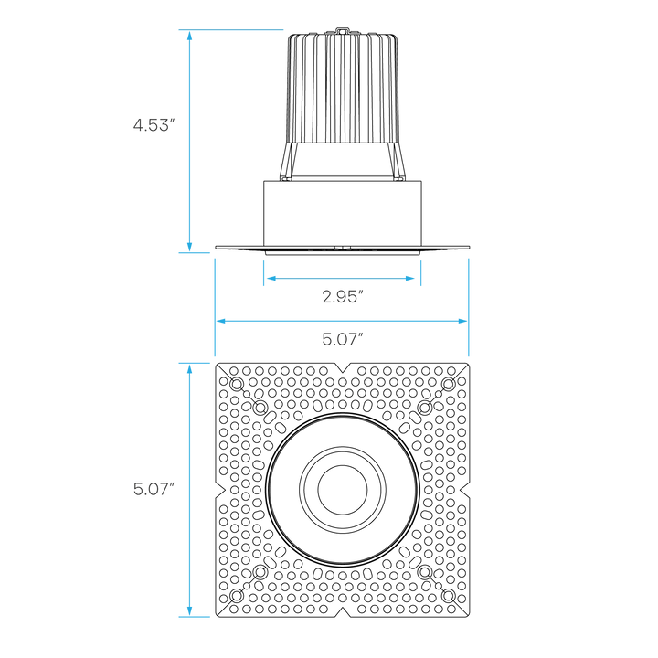 Luxrite LR25453 3" 15W LED Trimless Spotlight Selectable CCT/Beam Angle