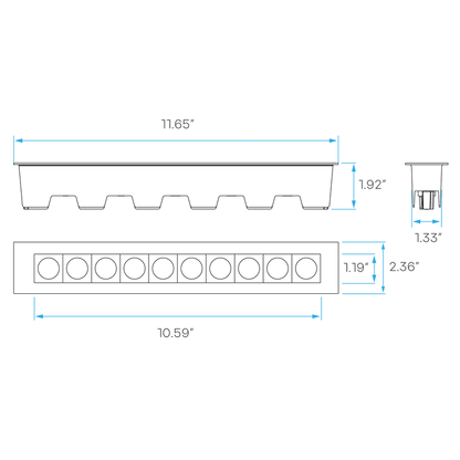 Luxrite LR32099 11" 18W LED Architectural Multiple Downlight Selectable CCT