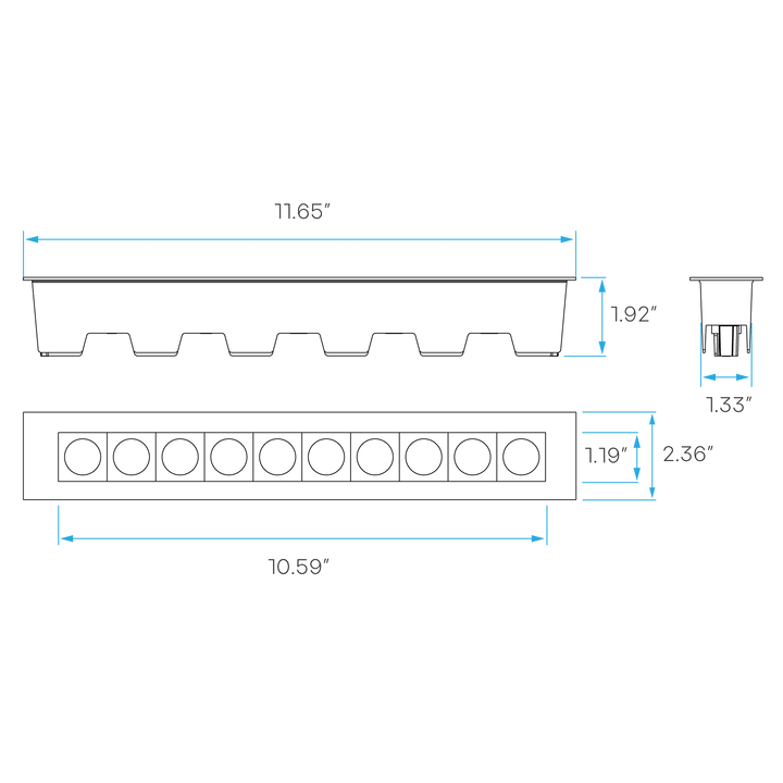 Luxrite LR32099 11" 18W LED Architectural Multiple Downlight Selectable CCT