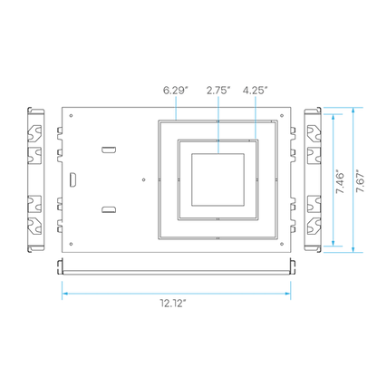 Luxrite LR41005 Square New Construction Mounting Plate