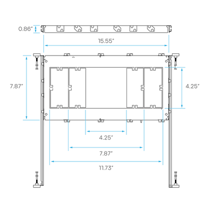 Luxrite LR41013 Omni New Construction Mounting Plate
