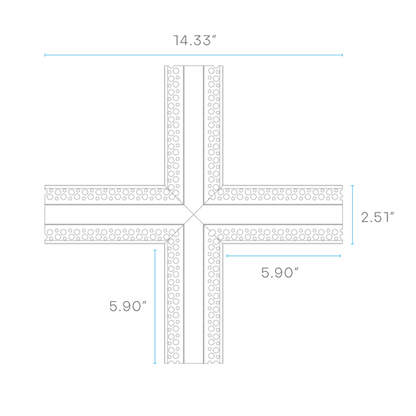 Luxrite LR43090 Recessed LED Tape Mud In Channels .55"