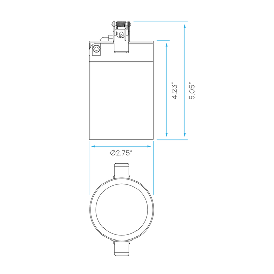 Luxrite LR4370X 3" 15W Cylinder Selectable CCT 60° Tilt