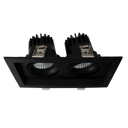 Luxrite Omni LR32193 4" 30W LED Recessed 2 Head Gimbal Selectable CCT