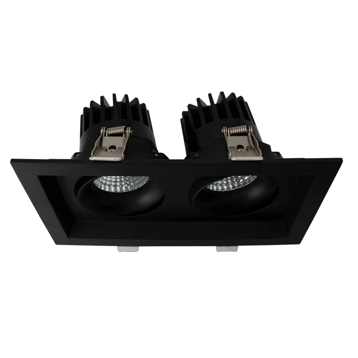 Luxrite Omni LR32193 4" 30W LED Recessed 2 Head Gimbal Selectable CCT