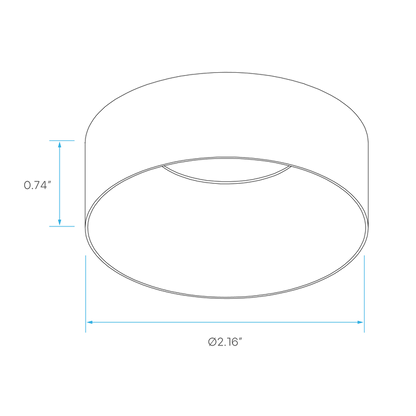 Luxrite Push N Lock 1" 10W LED Trims