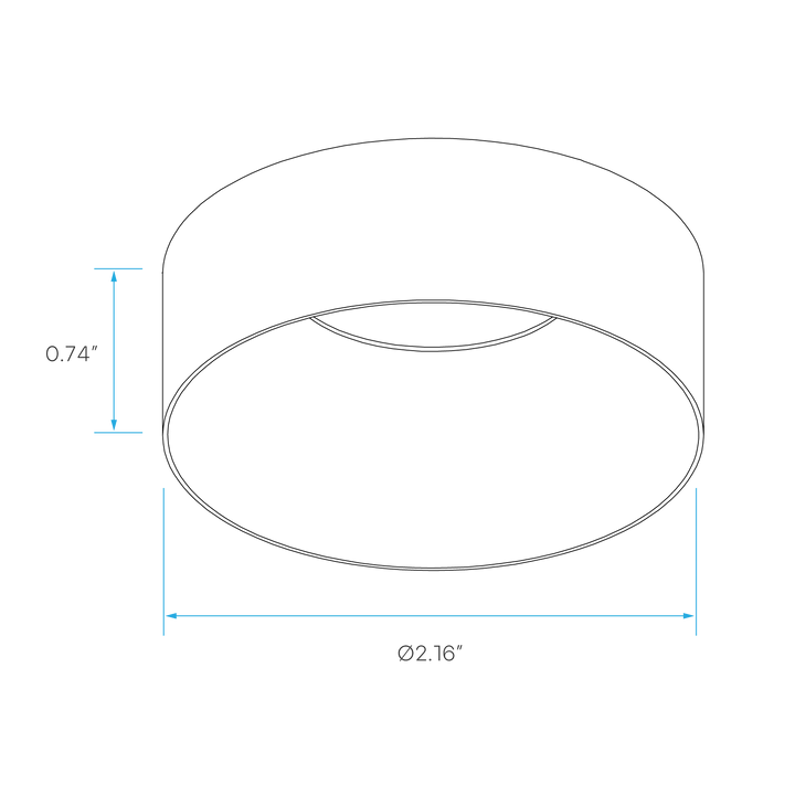 Luxrite Push N Lock 1" 10W LED Trims