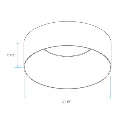 Luxrite Push N Lock 2" 12W LED Trims