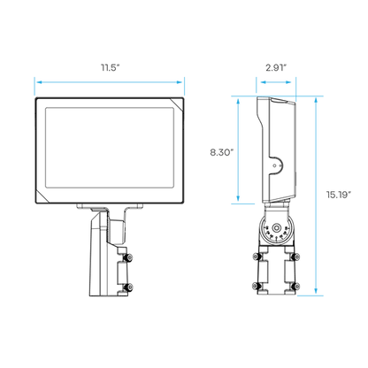 Luxrite Xtreme LR40375 150W Floodlight Selectable CCT/Wattage