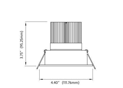 RAYHIL RAD35 15W 3.5" Recessed LED Downlight Selectable CCT