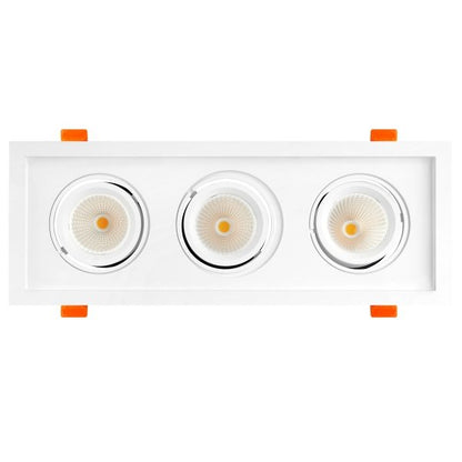RAYHIL RAD3H 36W Triple Head LED Recessed Downlight 38° Selectable CCT