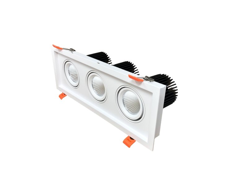 RAYHIL RAD3H 36W Triple Head LED Recessed Downlight 38° Selectable CCT